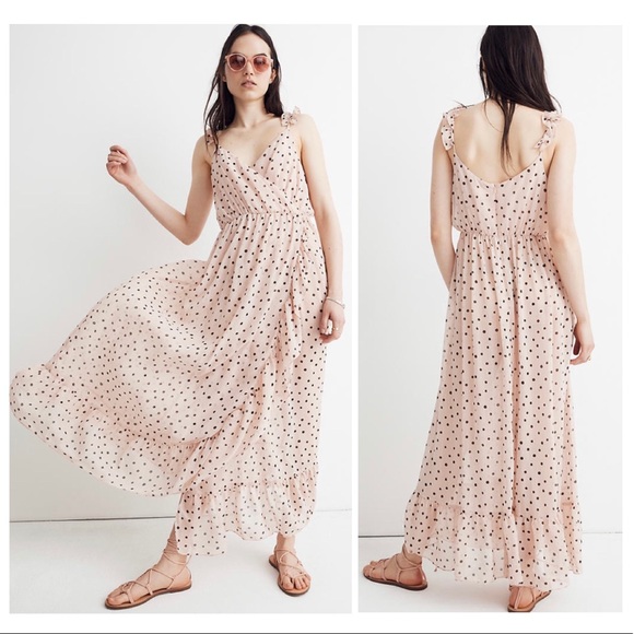 Madewell Dresses & Skirts - NWT Madewell ruffle-strap wrap dress inkspot